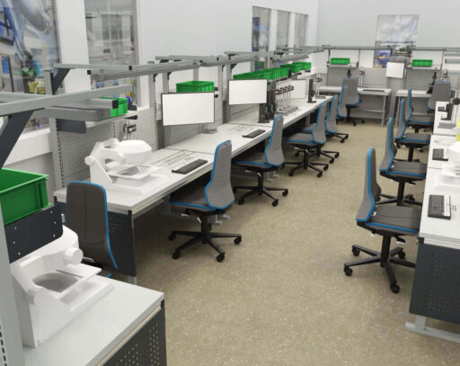 3D-Visualisierung Micro-Montage Montagearbeitsplätze {{brizy_dc_image_alt imageSrc=